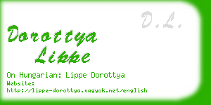 dorottya lippe business card